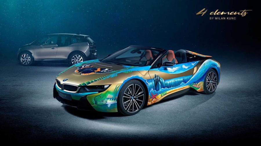  BMW i8 Roadster 4 Elements Art Car by Milan Kunc 2019 года  (фото 1 из 8)